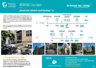 Aufenthalt: Authentische Route um Lüttich und Durbuy