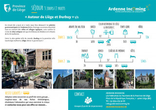 Séjour : Parcours authentique autour de Liège et Durbuy