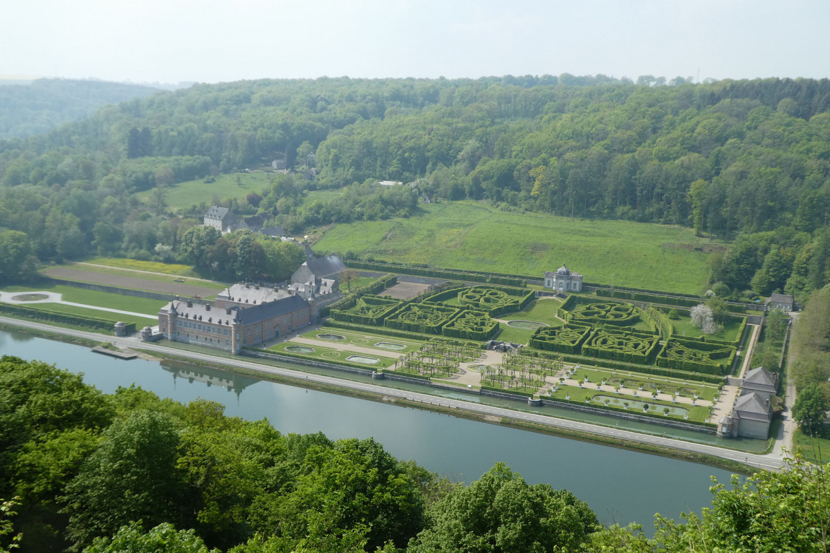 Château et Jardins de Freÿr - Hastière - Vue aérienne