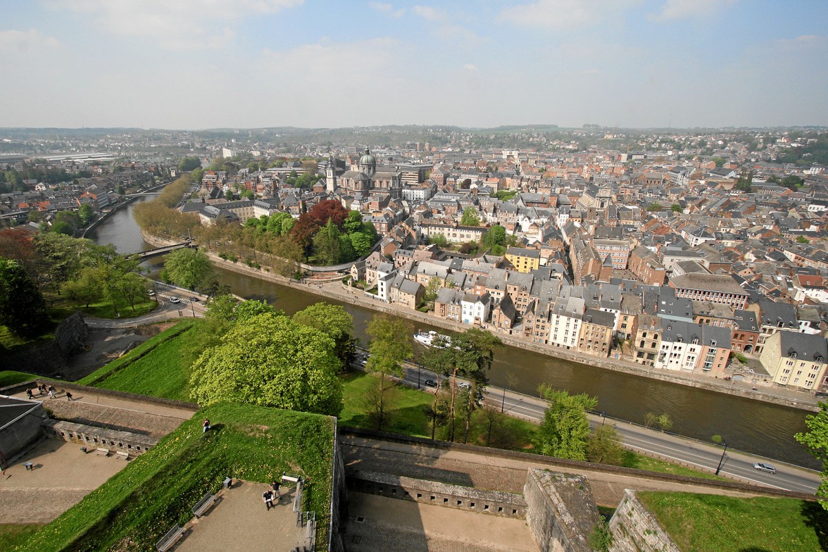 Citadelle de Namur - Vue aérienne site