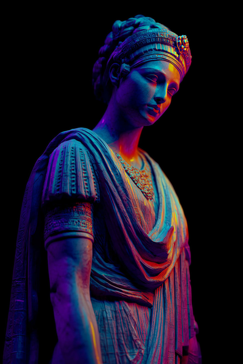 Tentoonstelling: Cleopatra Superstar - Luik - Standbeeld van Cleopatra - © Europa Expo Tentoonstelling: Cleopatra Superstar - Luik - Standbeeld van Cleopatra