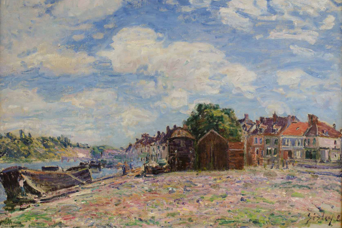Exhibition - Impressionism in Belgium (Alfred Sisley - The Loing at Saint-Mammès, 1885)