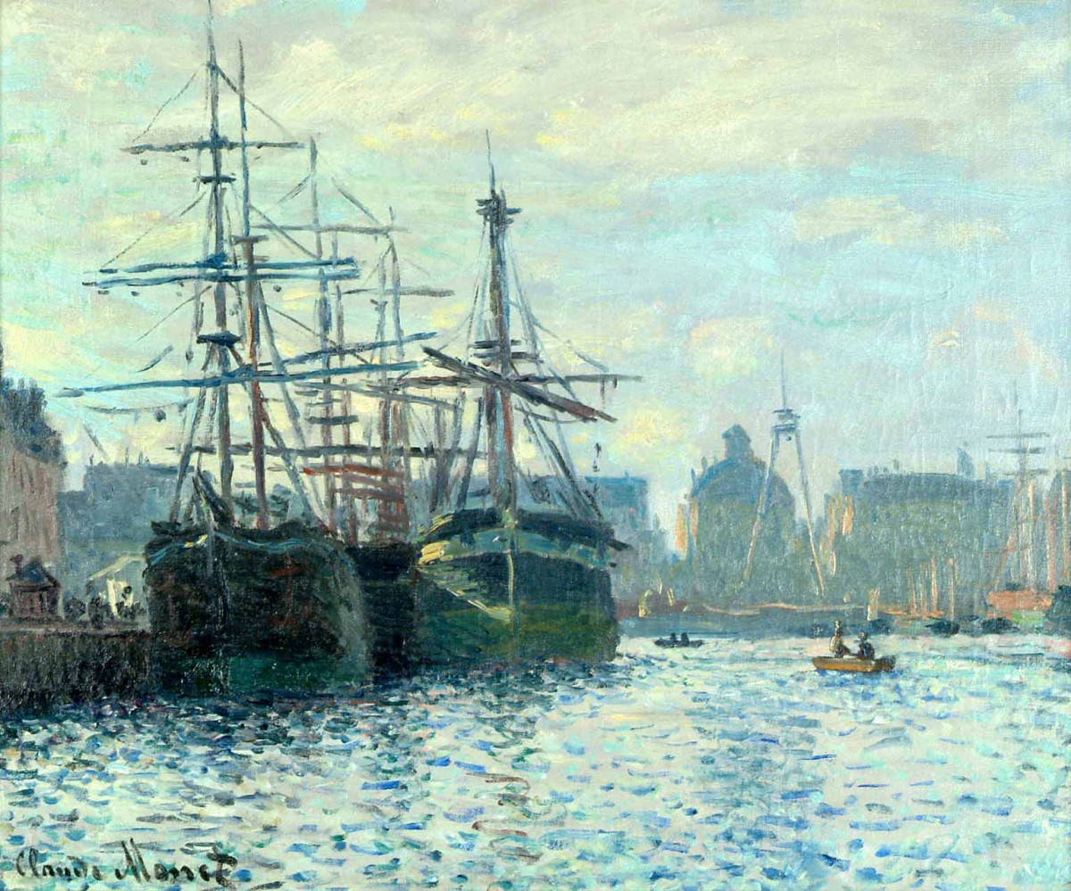 Exhibition - Impressionism in Belgium (Claude Monet - The Bassin du Commerce - Le Havre, 1874)