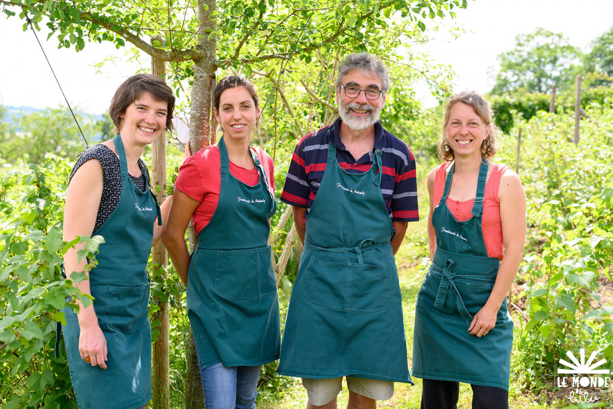 La Framboiserie de Malmedy - The team - Yves, Marine, Marie and Elisa