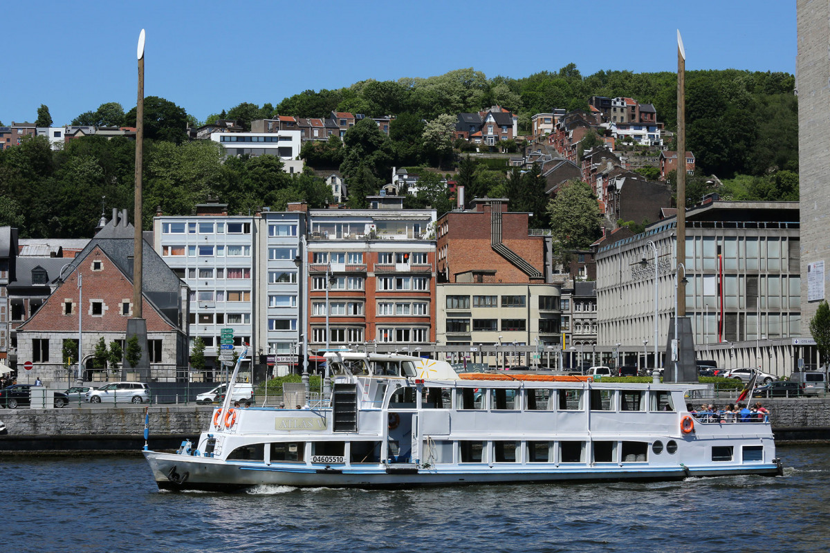 Rivierpendelboot - Luik - Atlas 5 - Uitzicht tussen halte B en C