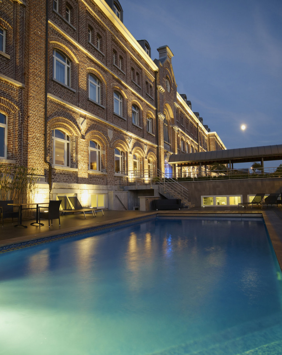 Hôtel Verviers Van der Valk - Piscine - Nuit