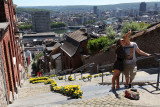 Historic and cultural centre of Liège - Montagne de Bueren - View from the summit