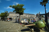 Het historische en culturele centrum van Luik - Palais des Princes-Evêques - Buitenkant - Ver uitzicht