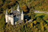 Château de Vêves - Celles - Vue aérienne site 