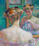 Exhibition - Impressionism in Belgium (Théo Van Rysselberghe - Blonde Nude or Nude from Behind, in Front of the Mirror, c. 1902-1905)