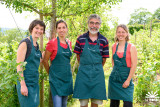 La Framboiserie de Malmedy - Het team - Yves, Marine, Marie en Elisa