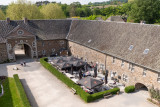 Le Casse-Croûte – Abtei von Val-Dieu – Aubel – Innenhof - Luftaufnahme