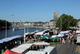 La Batte Sunday Market - Liege - Aerial view