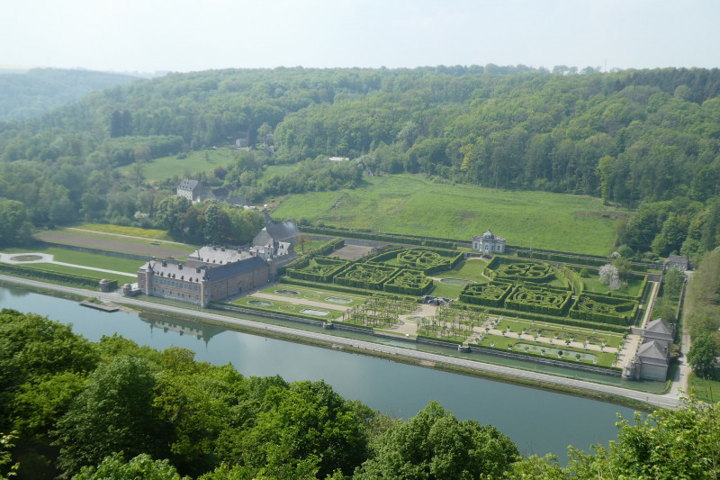 Château et Jardins de Freÿr - Hastière - Vue aérienne 